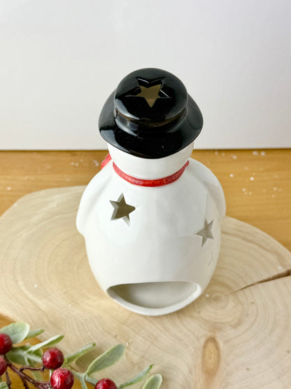 Snowman Ceramic T-light holder
