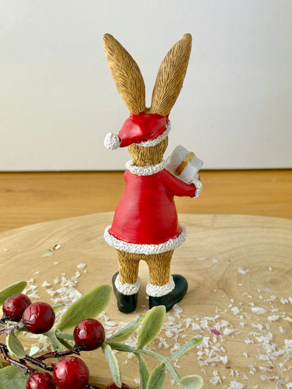 Jasper Rabbit in Santa Costume