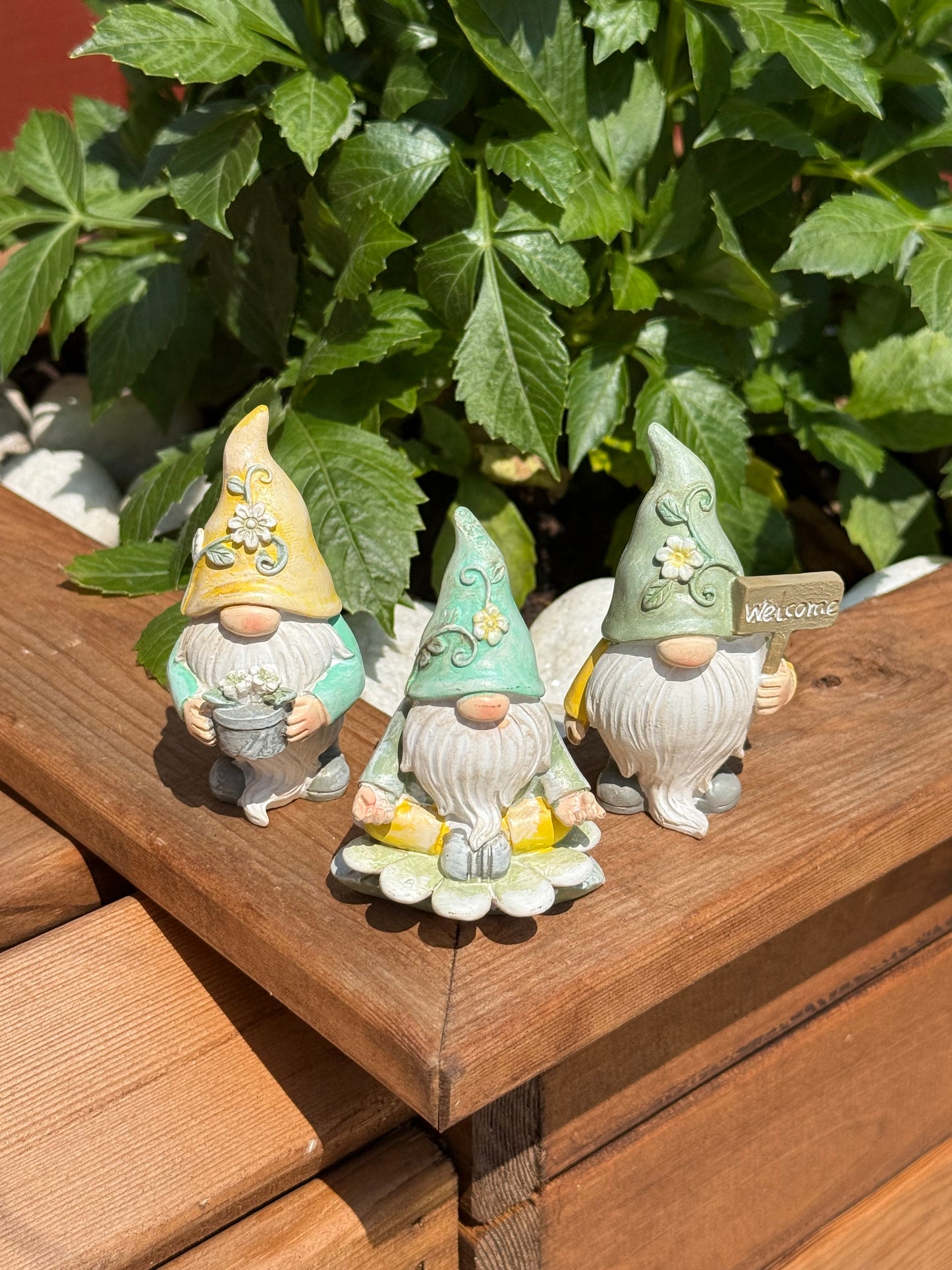 Set of 3 small Gnomes