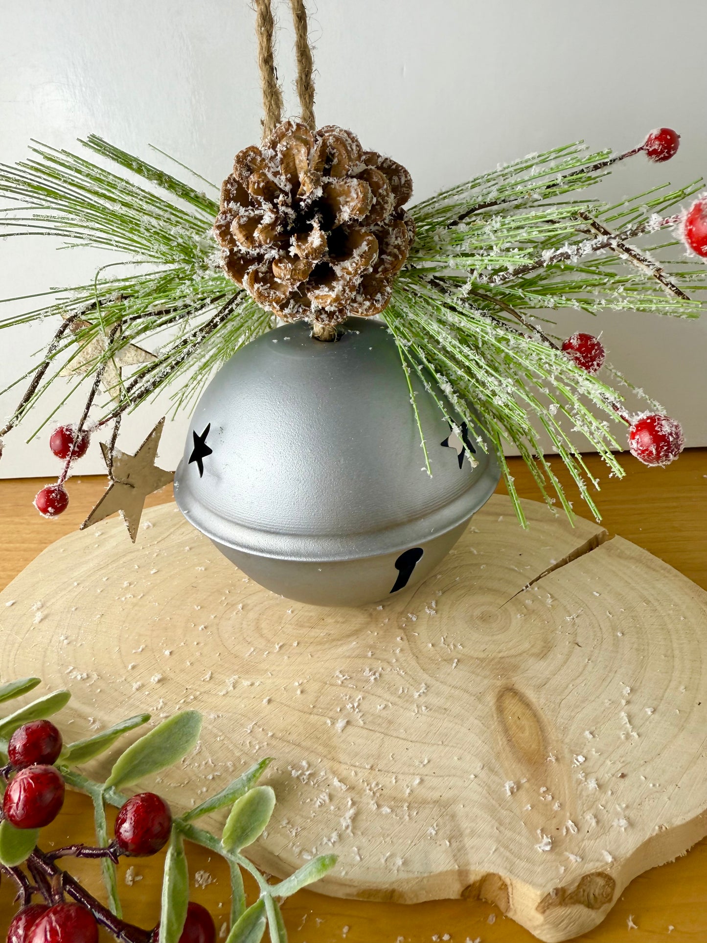 Metal Silver Christmas Bell
