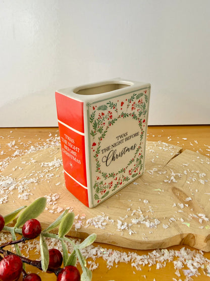 Book Vase - Twas the Night Before Christmas