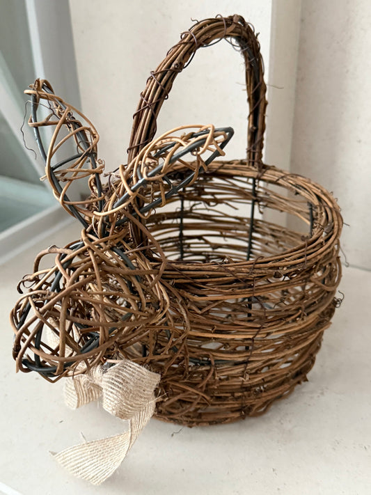 Rattan Bunny Basket