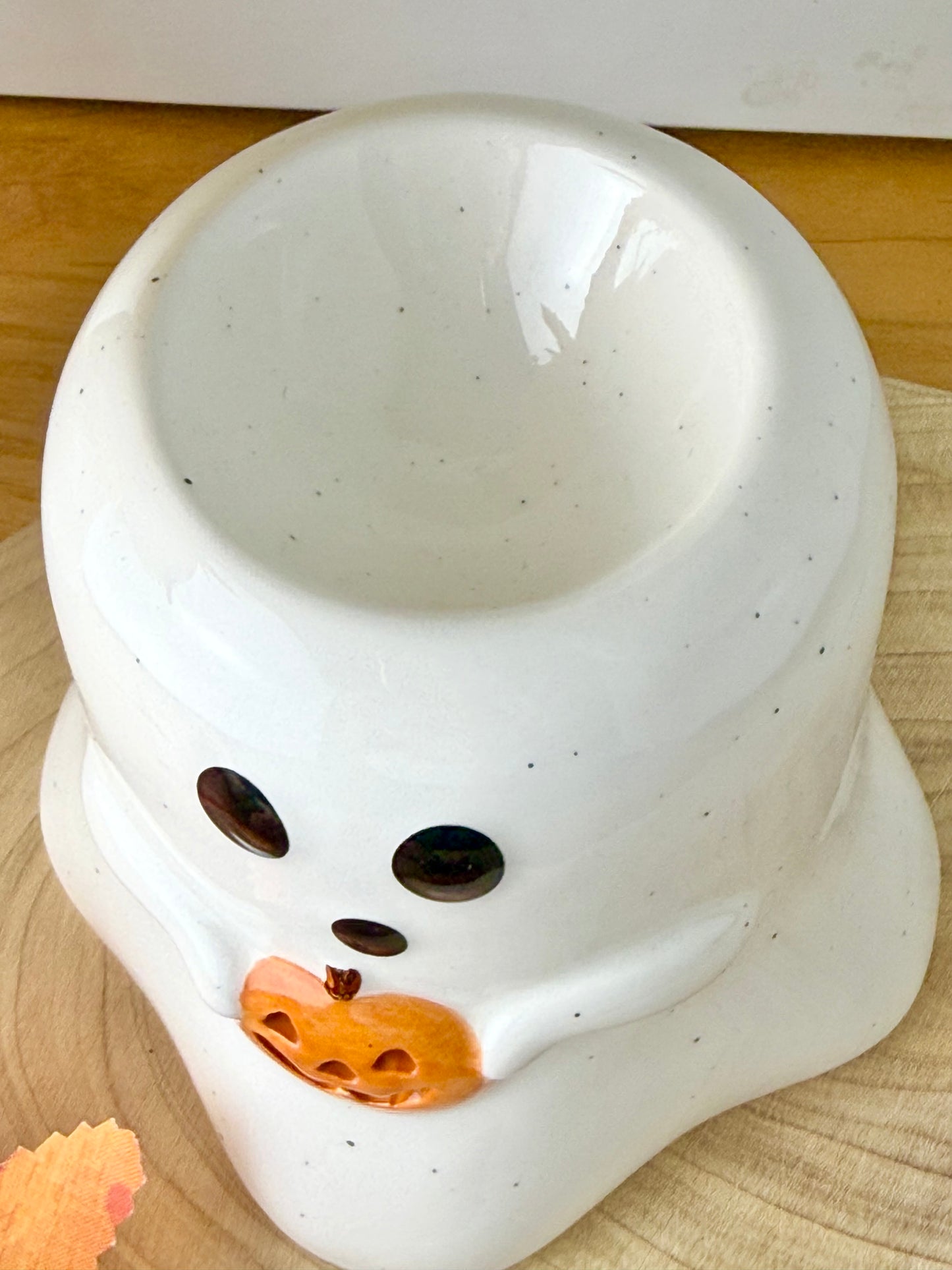 Ghost Shaped Oil Burner with pumpkin