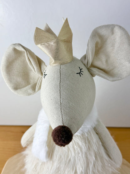 Sparkly Christmas Mouse Figure/Door Stop