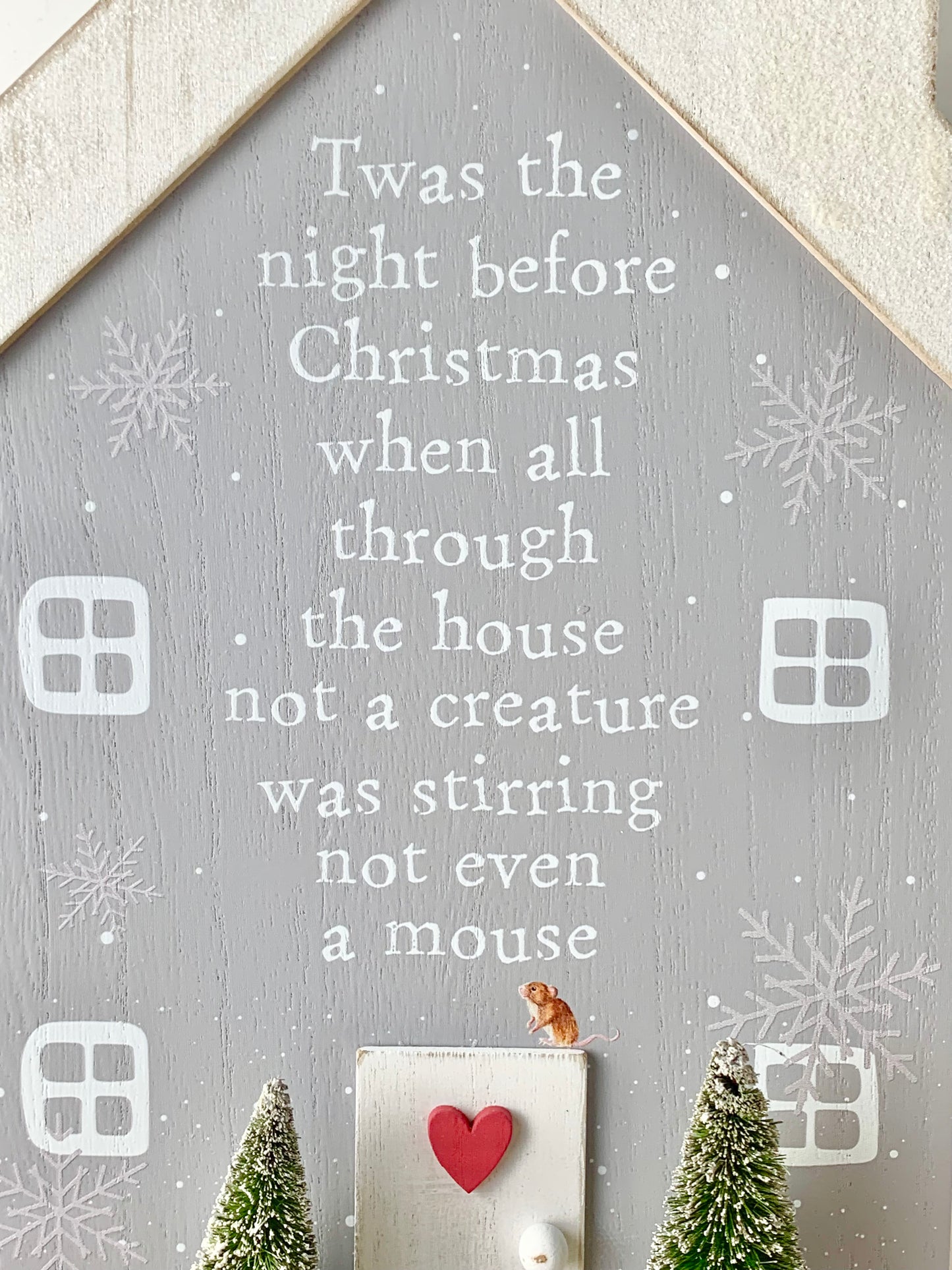 NIght Before Christmas House Plaque