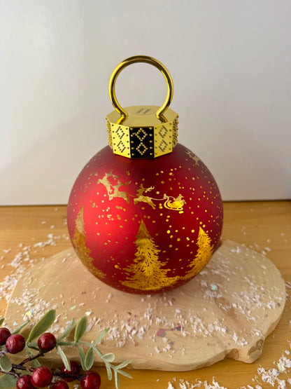 Christmas Light up Bauble - Red