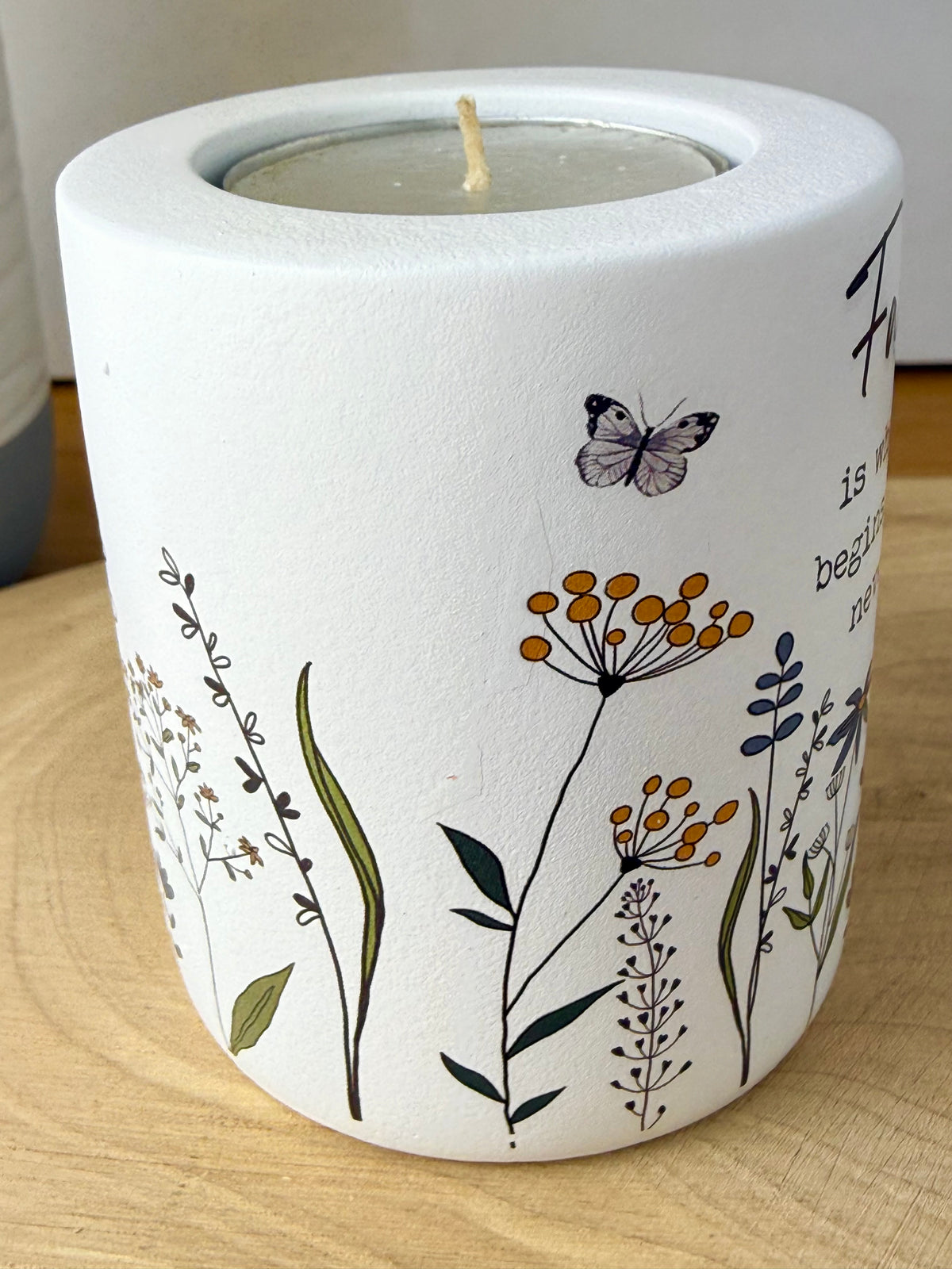 Flower Meadow Tealight Holder - Family or Home