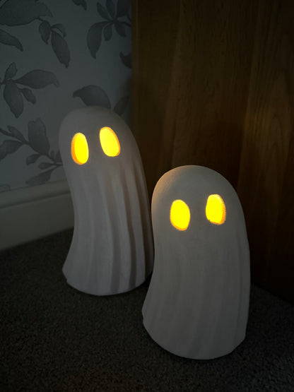 White ghost figure/decoration - 2 sizes