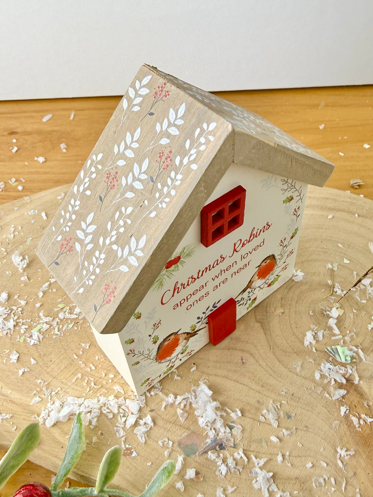 Winter Robins House Plaque