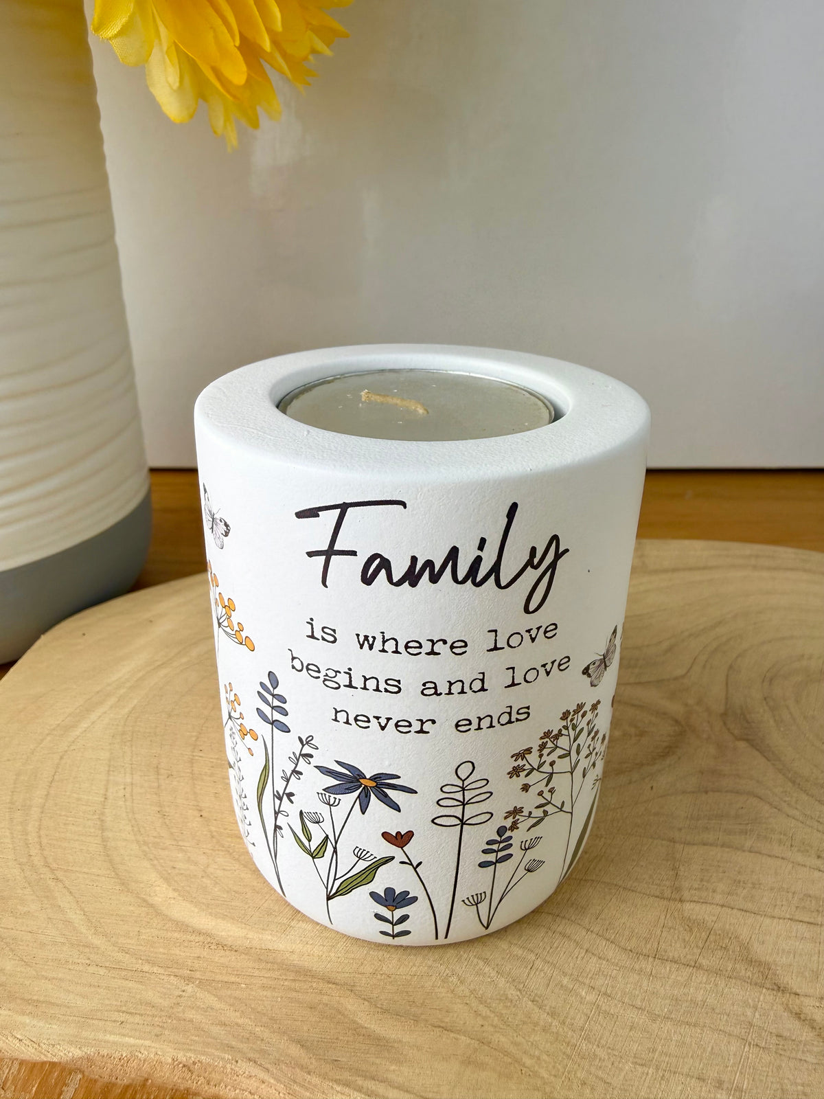 Flower Meadow Tealight Holder - Family or Home