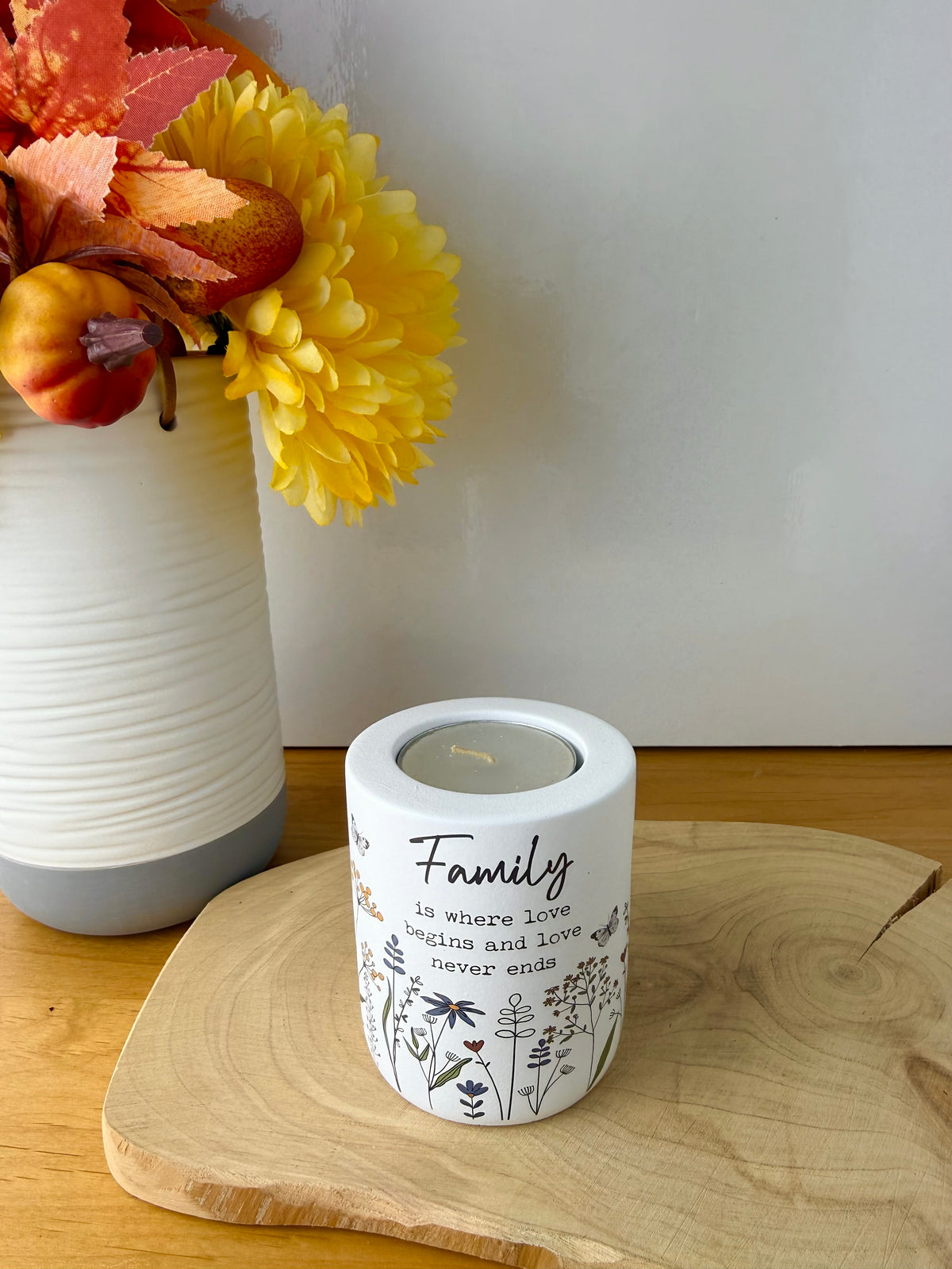 Flower Meadow Tealight Holder - Family or Home