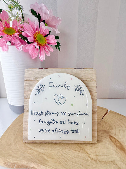 Gracefully Gifted - Wooden Sentiment Plaques - 6 designs