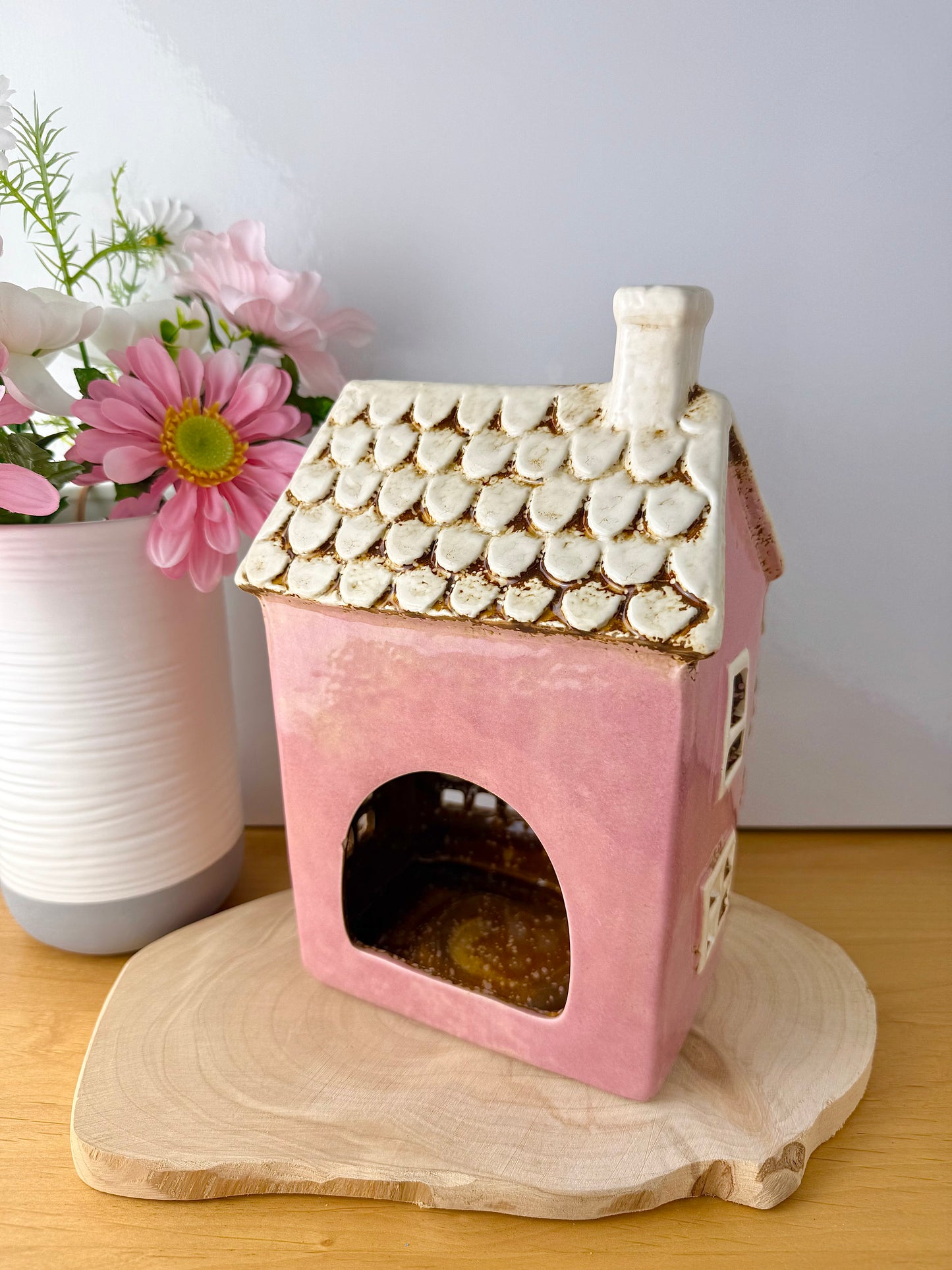 Village Pottery Flower Shop Tea Light Holder