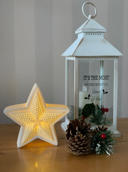 Ceramic LED Cutout Star