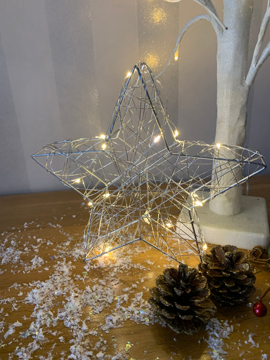 Light up Wire Star - Small
