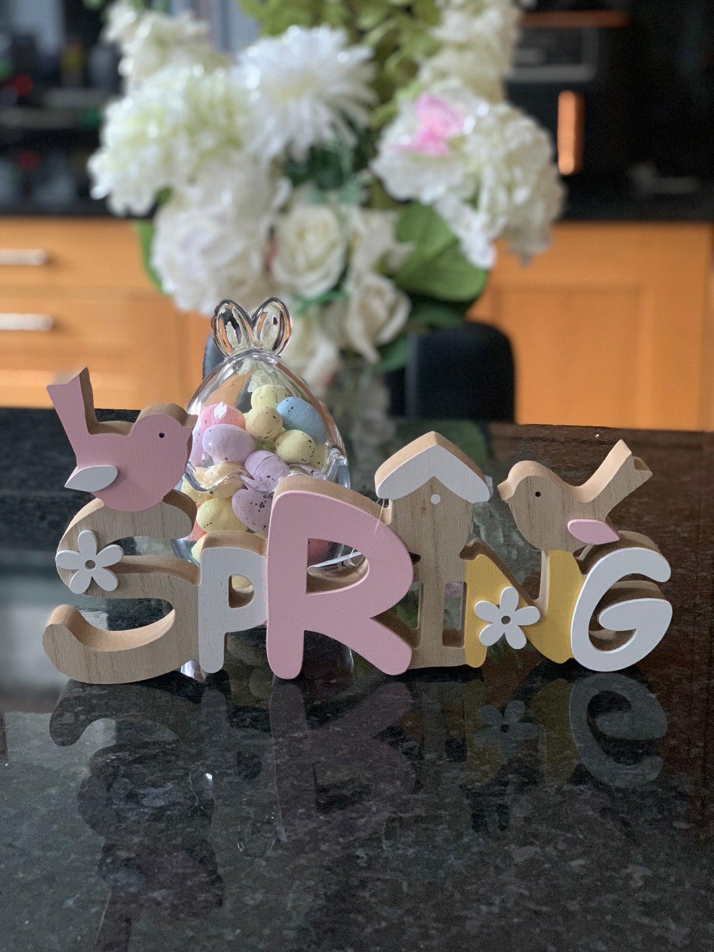 Wooden Spring word block