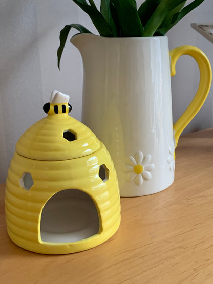 Bee Happy Ceramic Wax Burner - Yellow