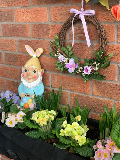 Purple Floral and Greenery Spring Wreath