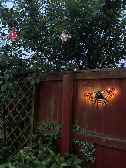 Light Up Cast Iron Wall Decorations - Bee