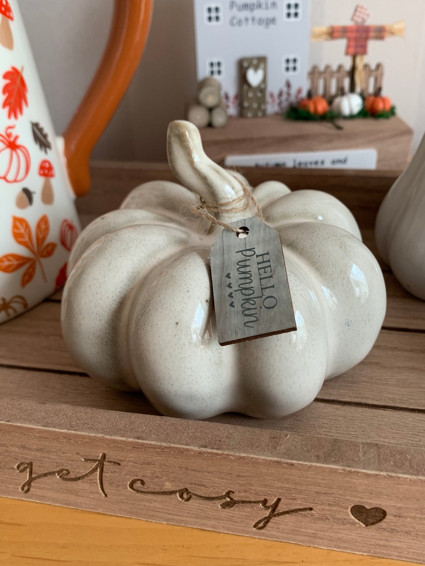 Ceramic Pumpkin with glaze - 2 sizes