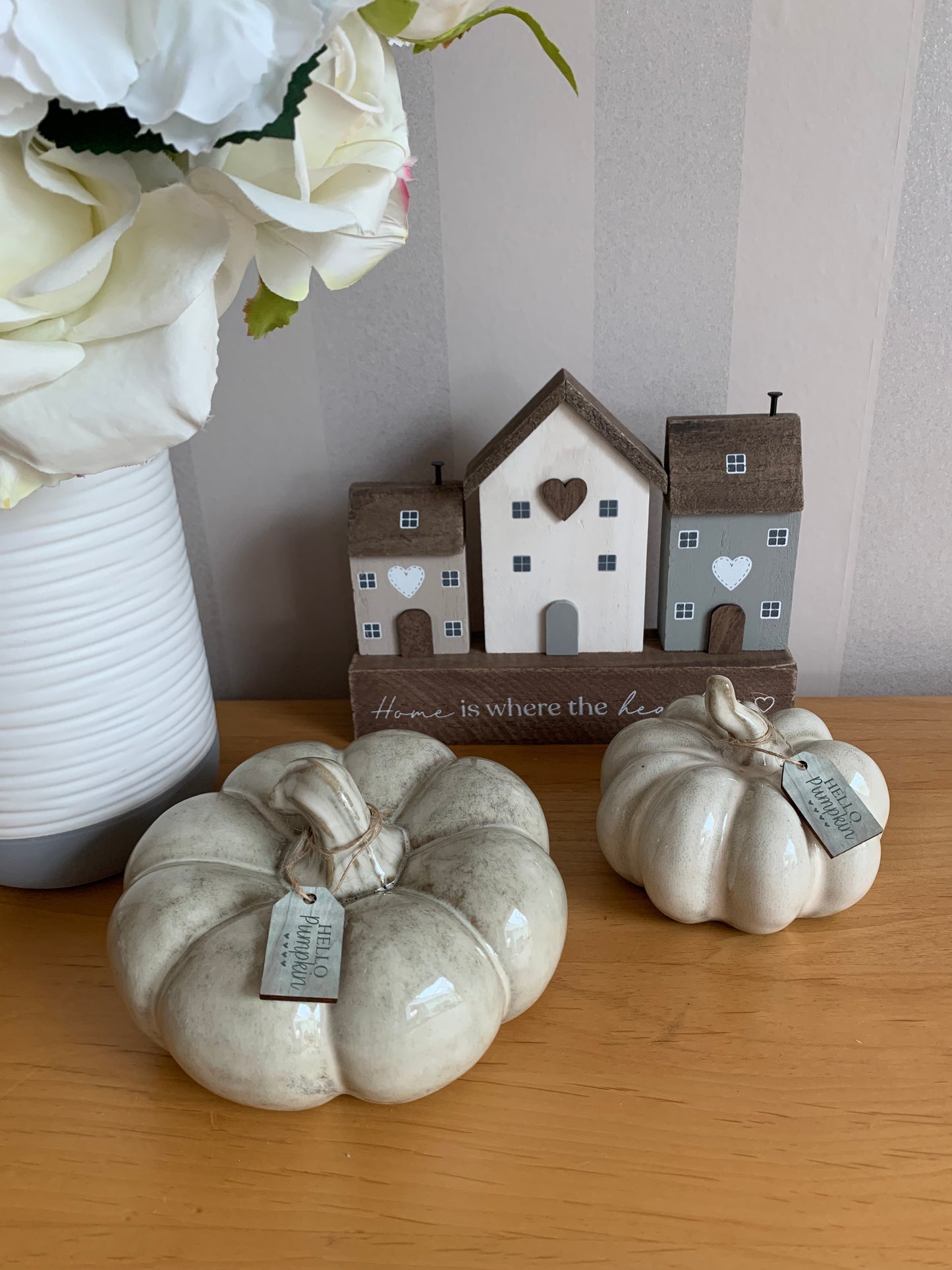 Ceramic Pumpkin with glaze - 2 sizes