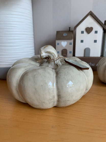 Ceramic Pumpkin with glaze - 2 sizes