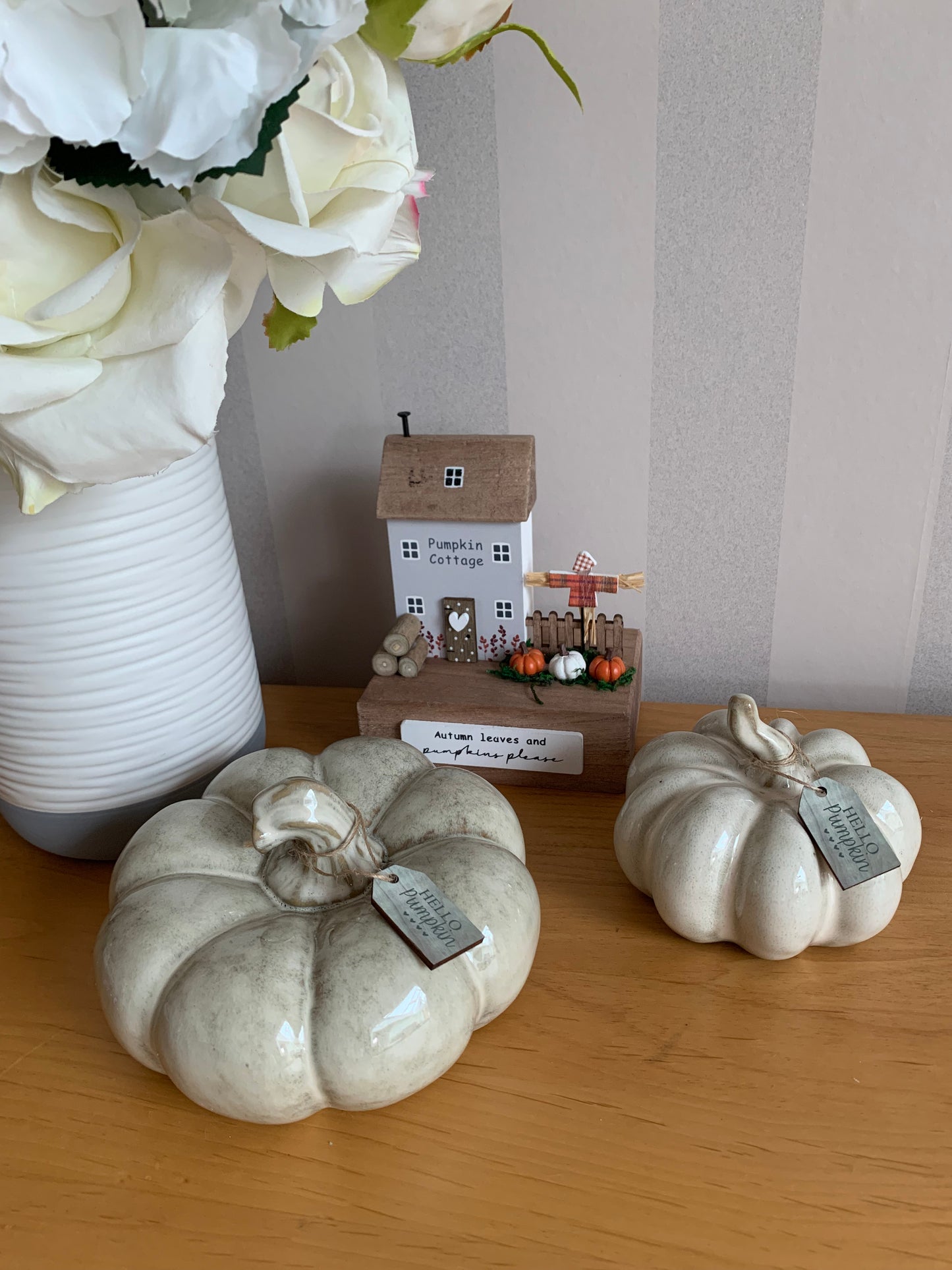 Ceramic Pumpkin with glaze - 2 sizes