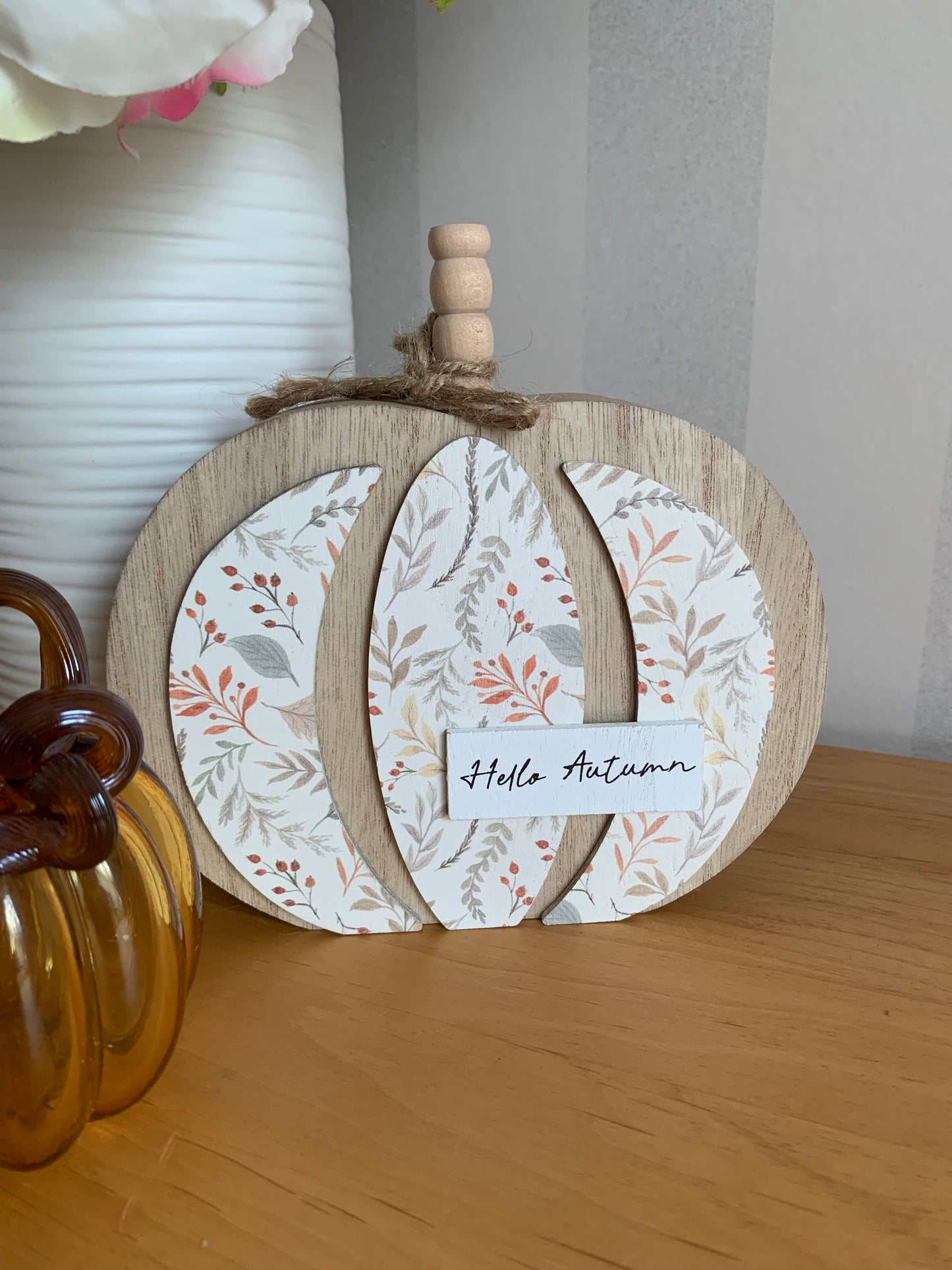 Autumn Pumpkin 3D Floral Block