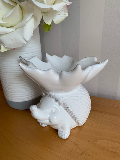 Ceramic Leaf on Hedgehog Dish