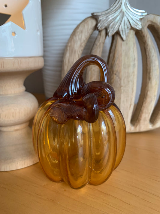 Glass Amber Pumkin