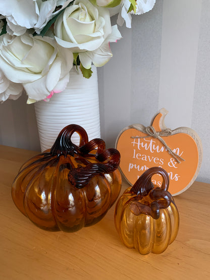 Orange Pumpkins Block Sign