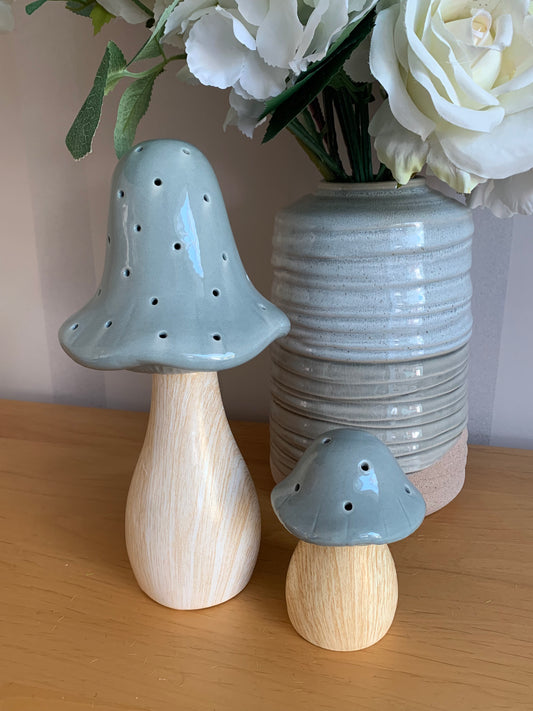 Mushroom Glow Lamp - Grey