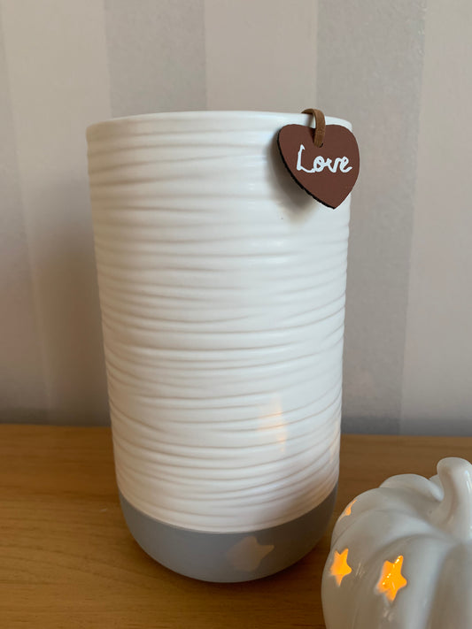 White & Grey Vase