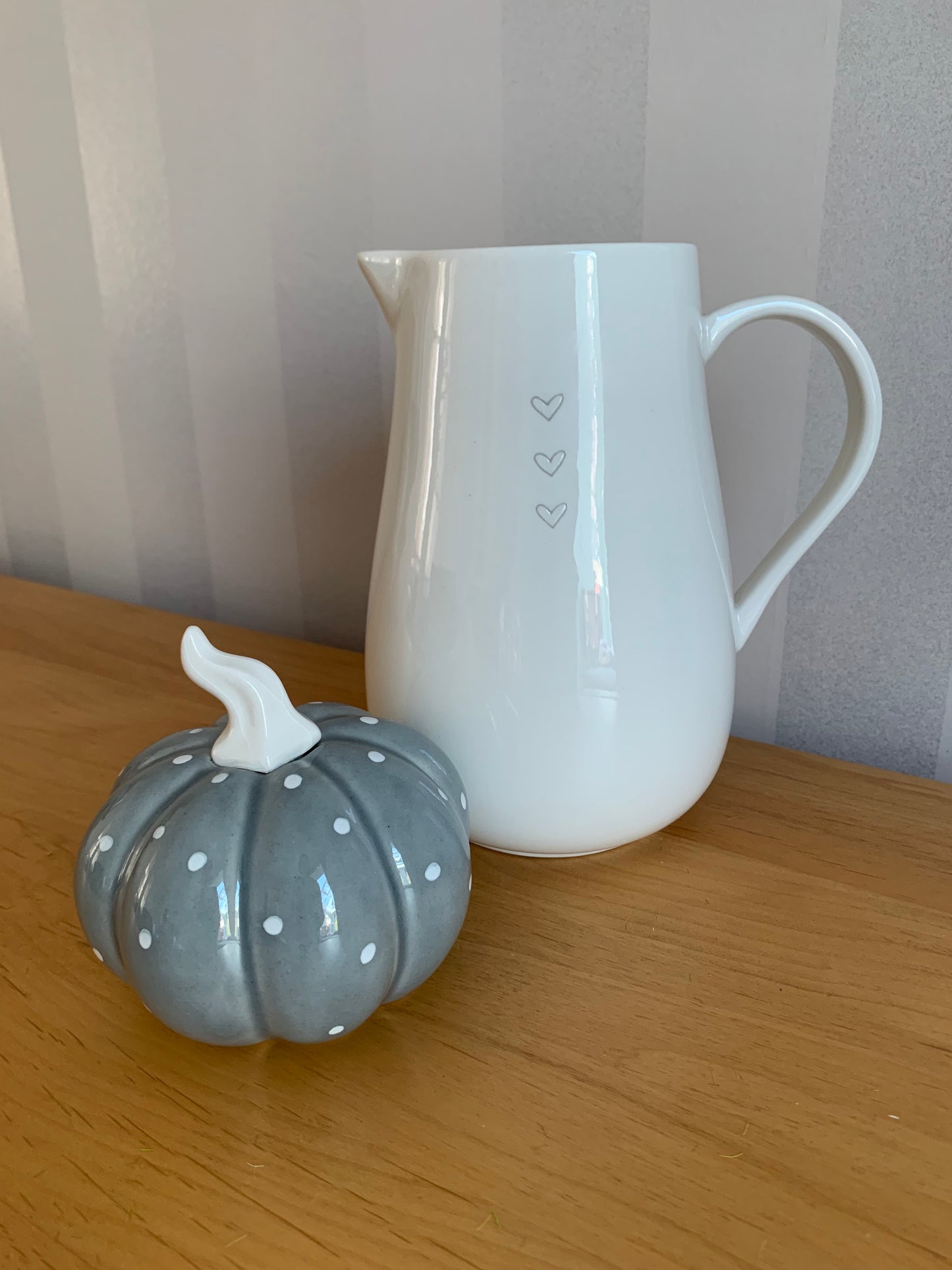 Classic Ceramic Jug with heart design