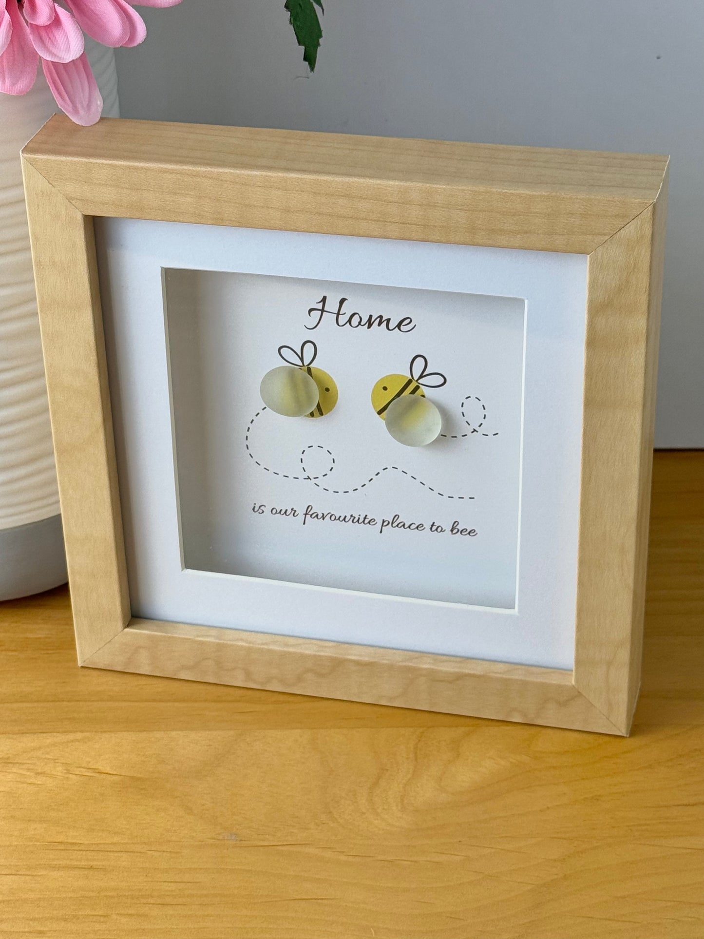 Pebble Frame - Home is our favourite place to Bee