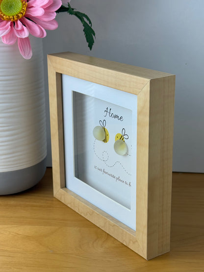 Pebble Frame - Home is our favourite place to Bee