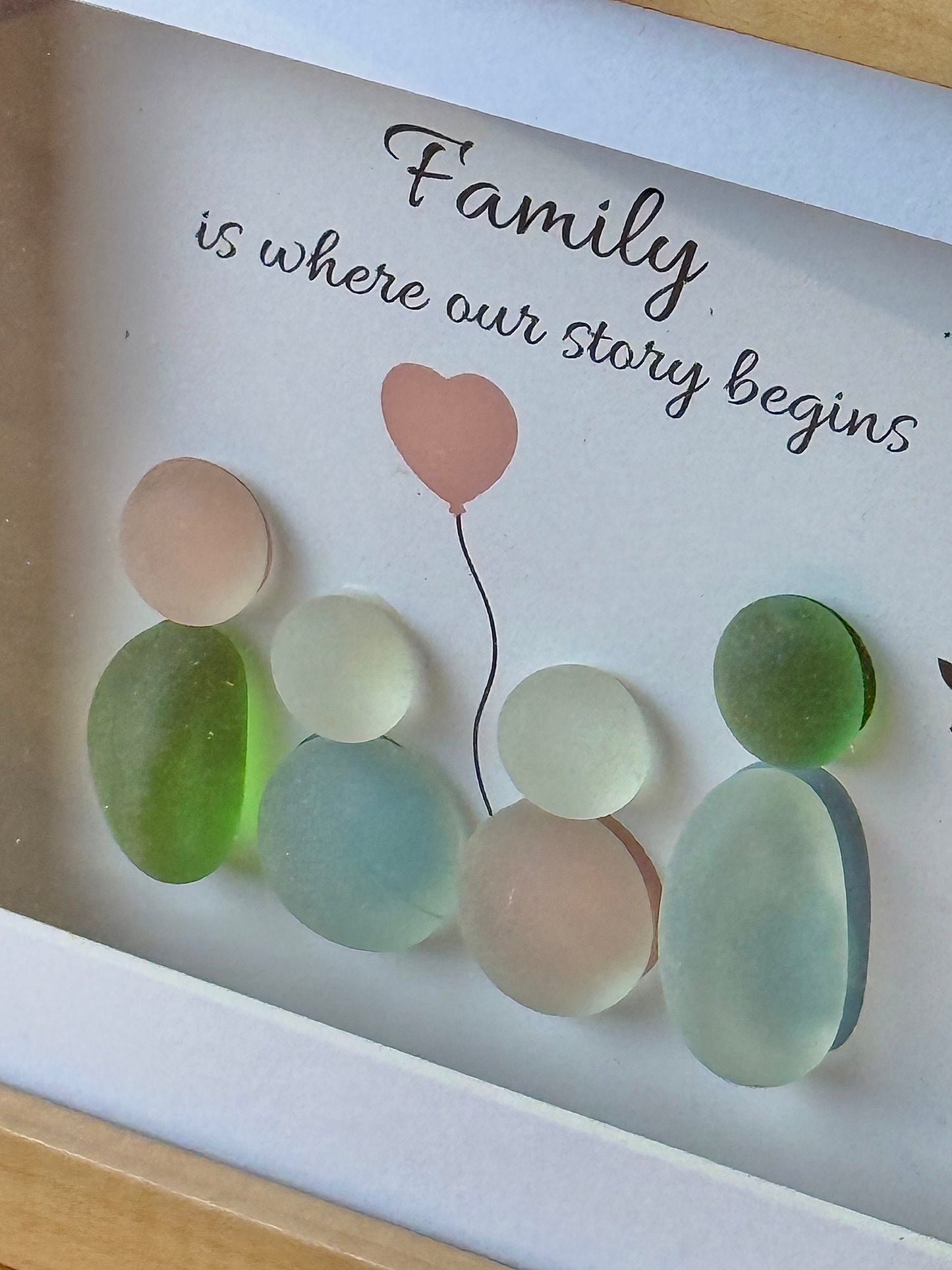 Pebble Frame - Family is where our story begins