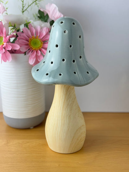 Mushroom Glow Lamp - Grey