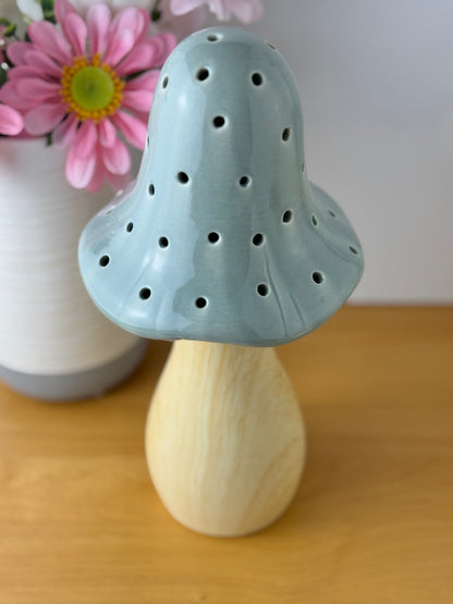 Mushroom Glow Lamp - Grey