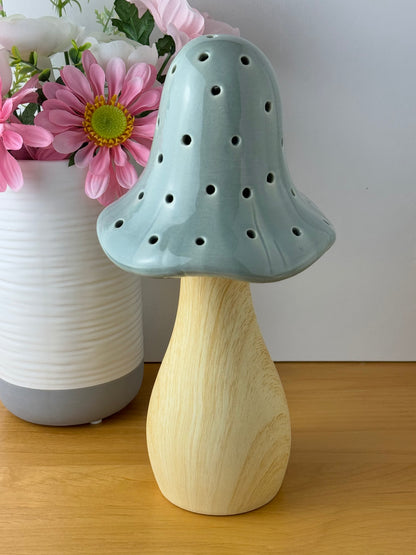 Mushroom Glow Lamp - Grey