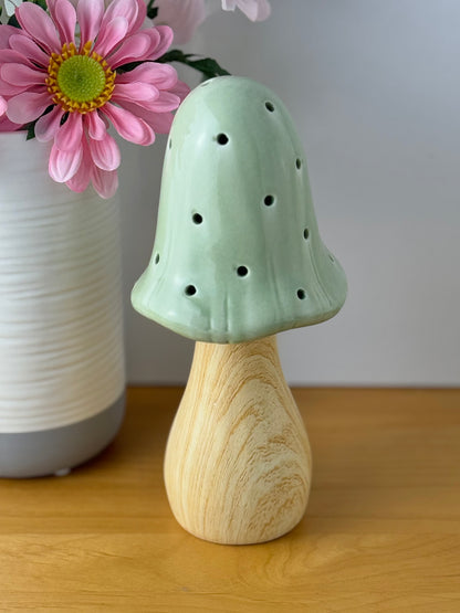 Mushroom Glow Lamp - Sage