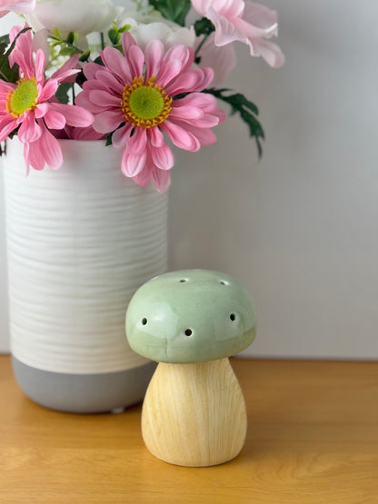 Mushroom Glow Lamp - Sage