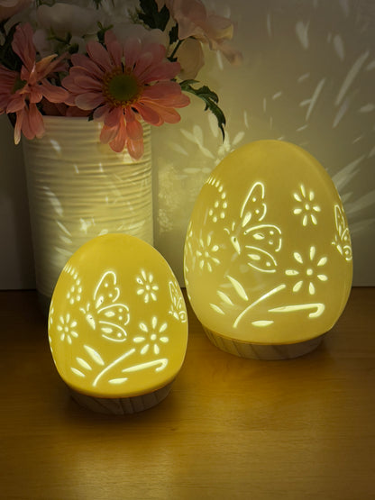 Butterfly Glow LED Egg Lamp - 2 sizes