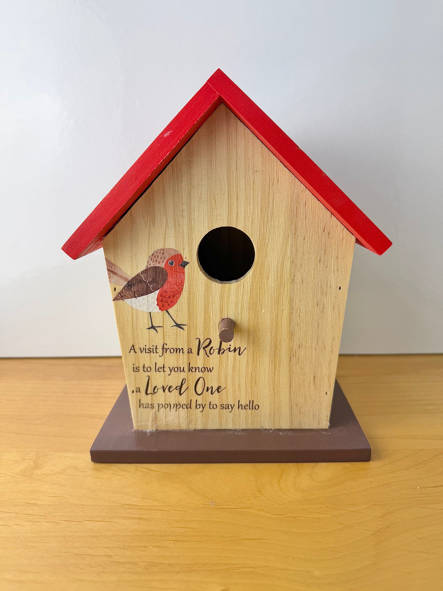 Wooden Robin Bird House