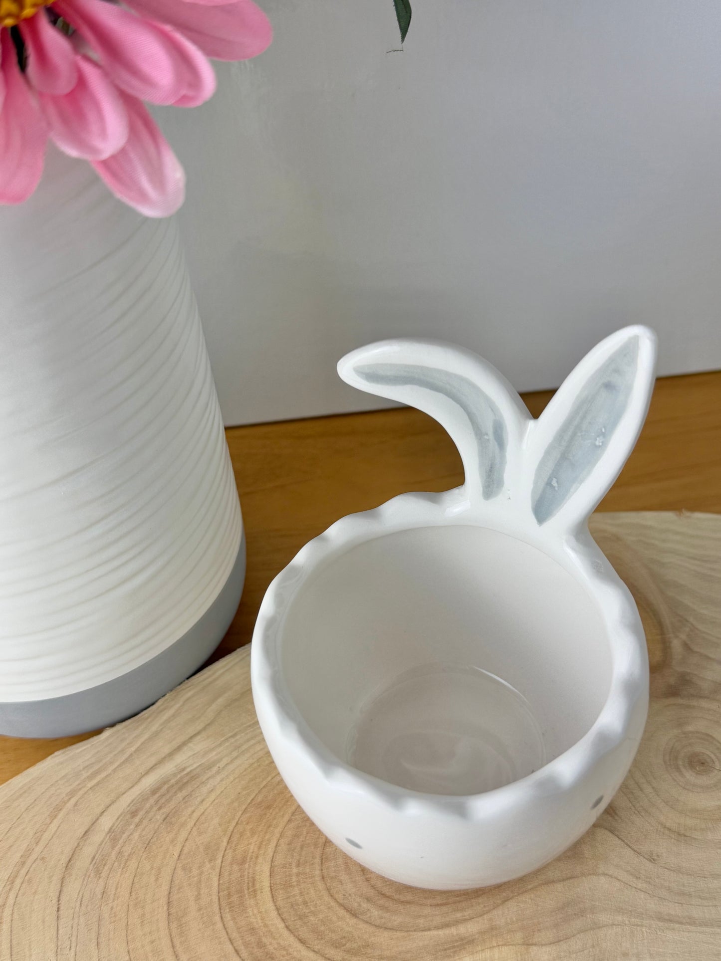 Ceramic Bunny ears Egg Cup