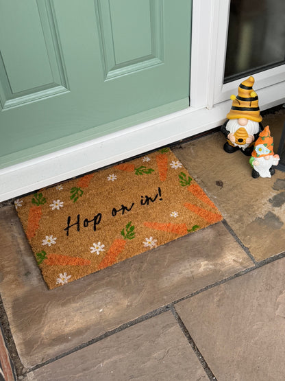 Hop on In Door Mat