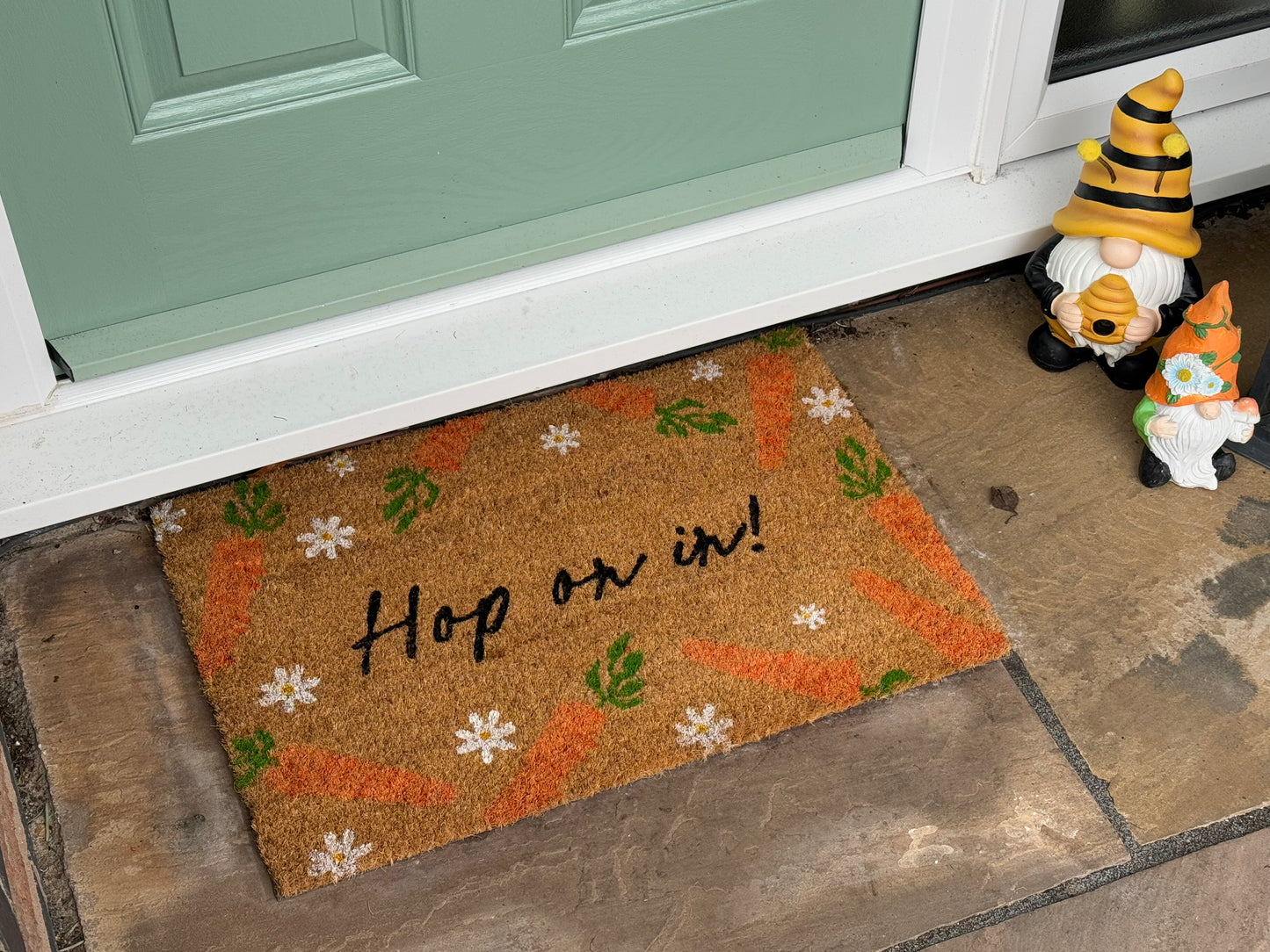 Hop on In Door Mat