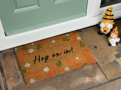 Hop on In Door Mat