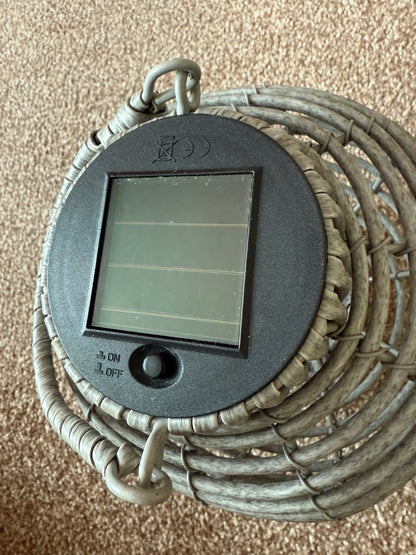 Solar LED Lantern Grey Large