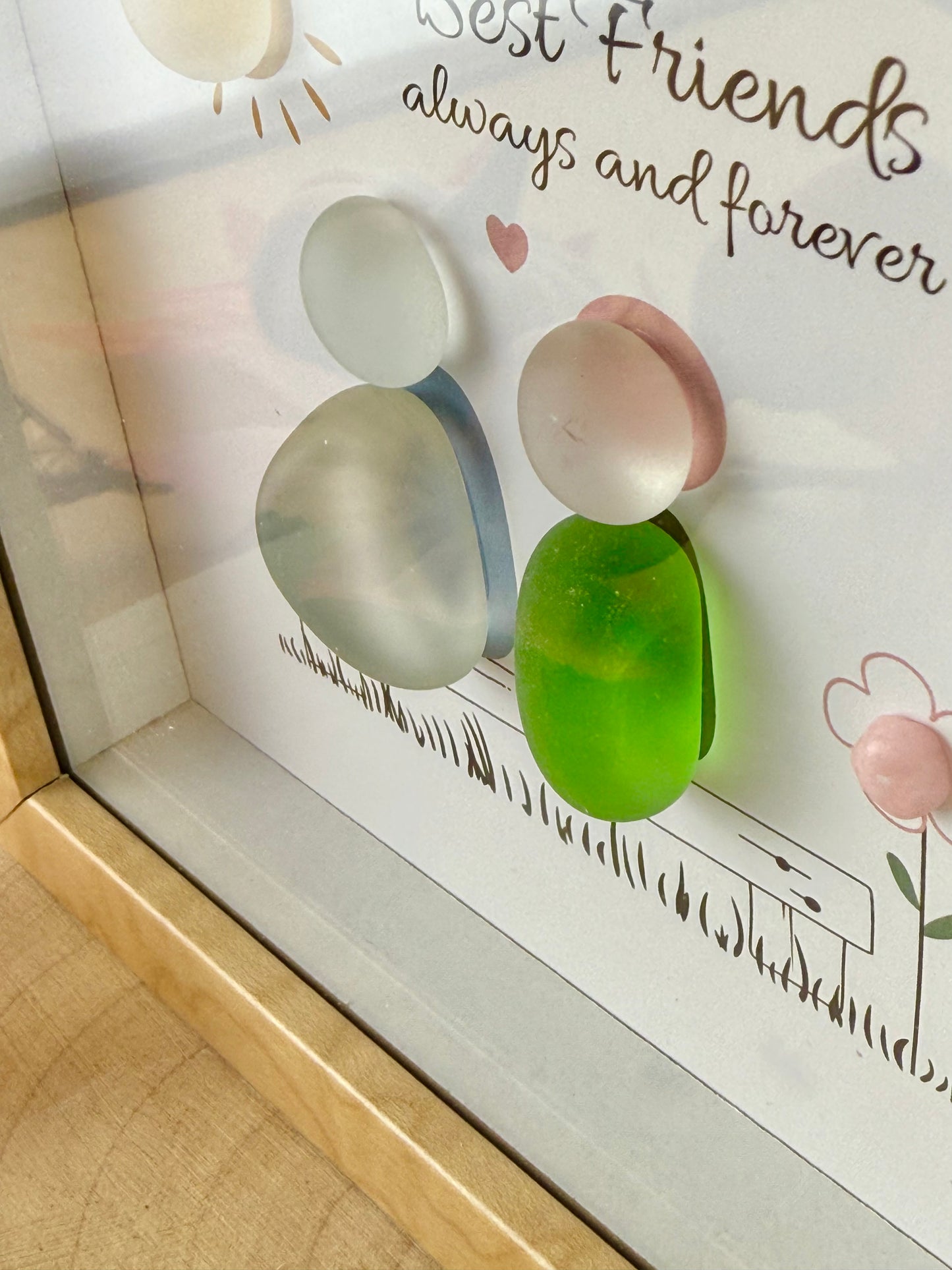 Pebble Frame - Best friends always & forever